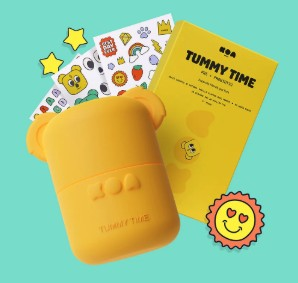 Tummy Time products and sticker sheets